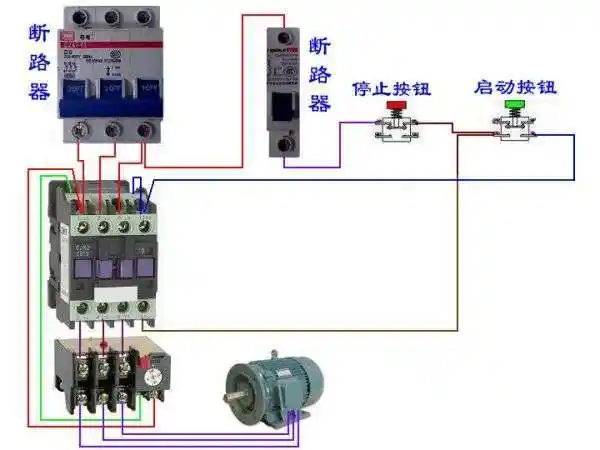 380v交流接触器接线图
