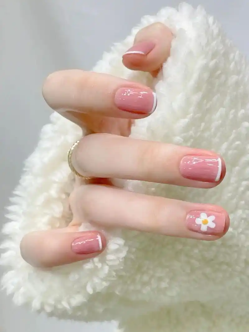 超温柔小fafa美甲97简约ins风!
