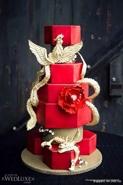 中式翻糖蛋糕 华丽中国风强势来袭