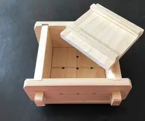 diy家用豆腐模具家庭厨房用自制豆腐框工具松木豆腐盒可拆卸包邮