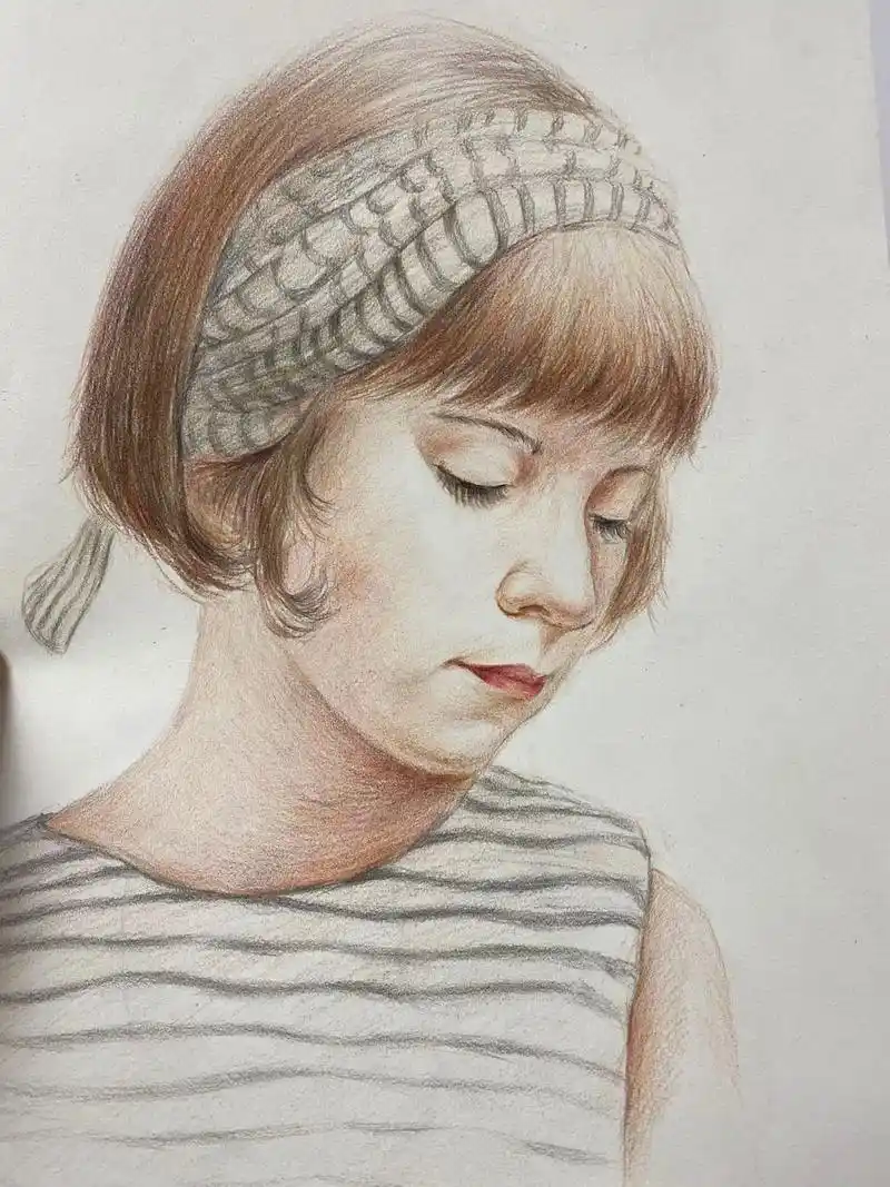 彩铅人物头像