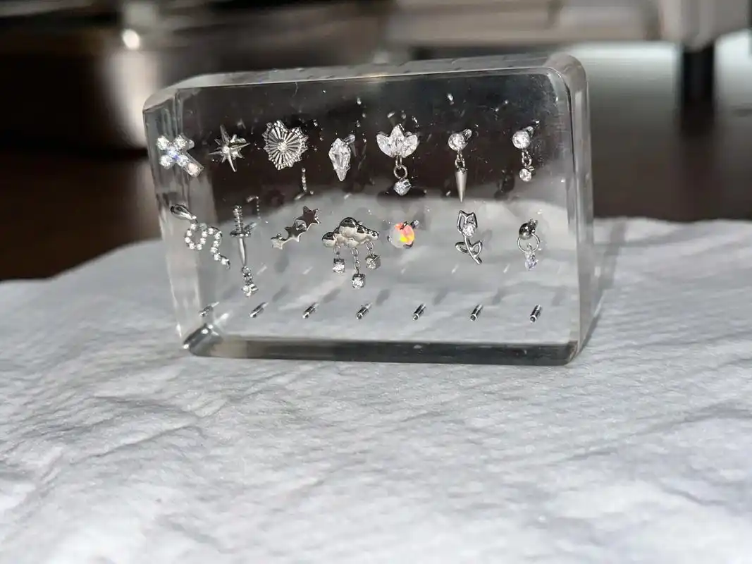 钛合金平底钉|成都人体穿刺.康康新钉子▪️16g内螺纹钛合 - 抖音