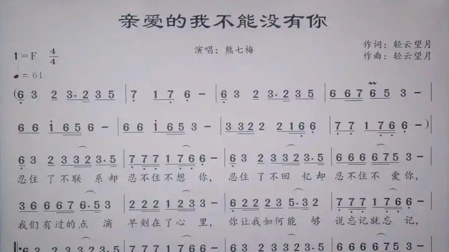 《亲爱的,我不能没有你》