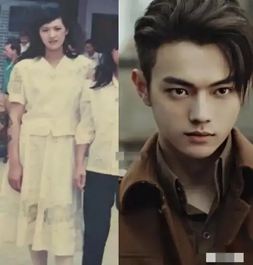 许凯和妈妈,妈妈好漂亮!