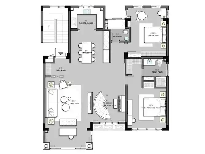 350平别墅户型图