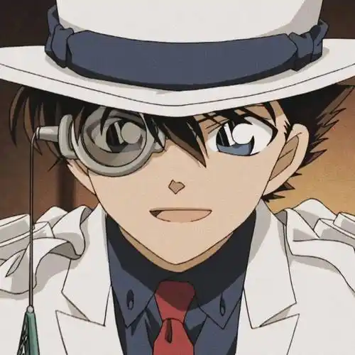 名侦探柯南:100张怪盗基德(黑羽快斗)头像合集,帅呆了~_黑羽快斗_怪盗