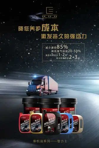 润滑油海报设计