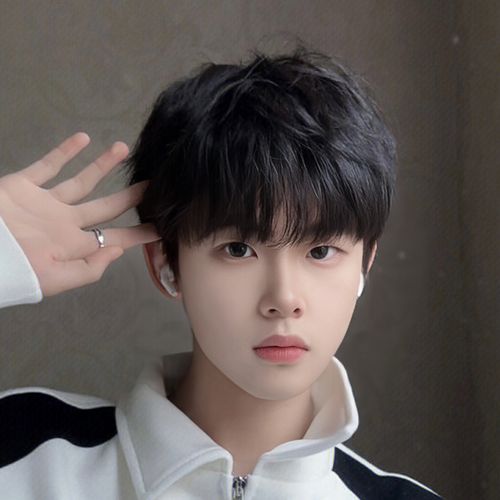 假发男短直发学院风碎盖头少年感微分刘海网红同款蓬松自然全头套