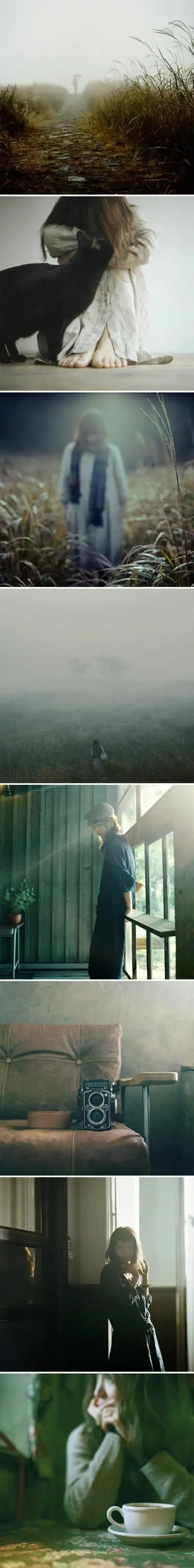 寂寞孤独甚至像是空气凝结般的静谧,阳光以一种安静的姿态很柔软地洒