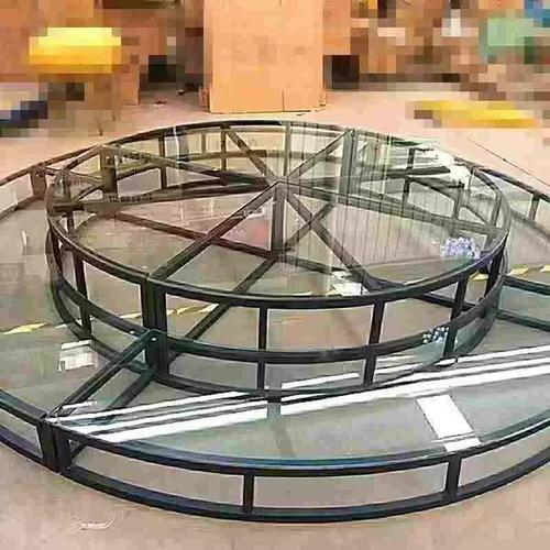 圆形钢化玻璃舞台酒吧ktv驻唱台走秀t台婚庆酒店活动钢琴展示发光