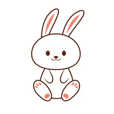 兔卡通矢量ai兔子简笔画插画素材小白兔元素