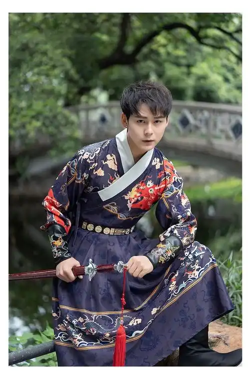 明朝汉服男装锦衣卫飞鱼服古装长袍表演服影视男锦衣之下同款武侠捕快