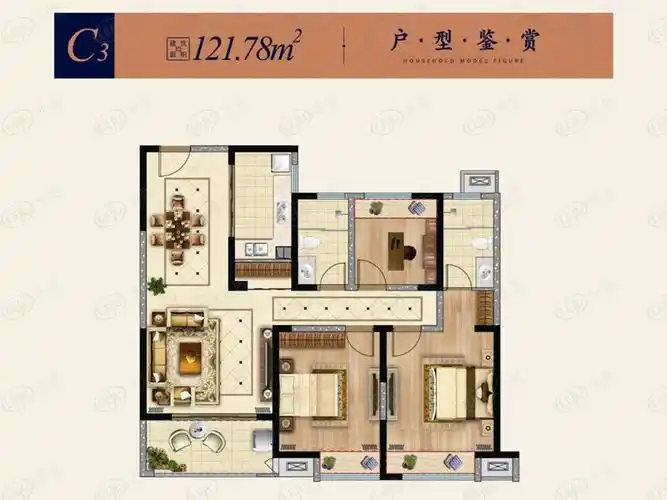 铜陵东方蓝海c3户型户型图