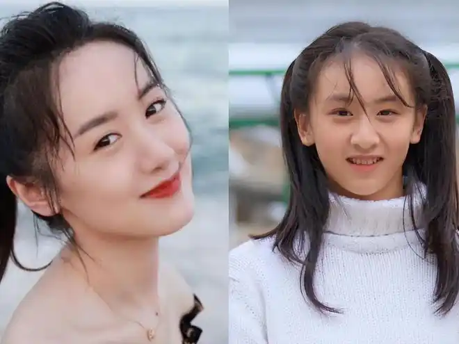 很多网友看完照片都表示:这一笑也太好看了,好像小时候的袁冰妍.