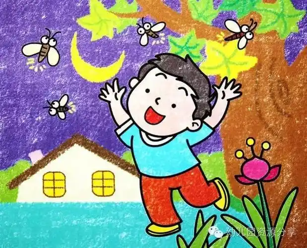 幼儿教师最喜欢的幼儿蜡笔范画(一)