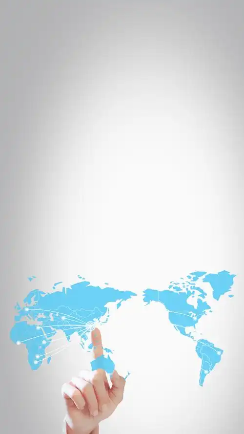 科技地图h5素材背景