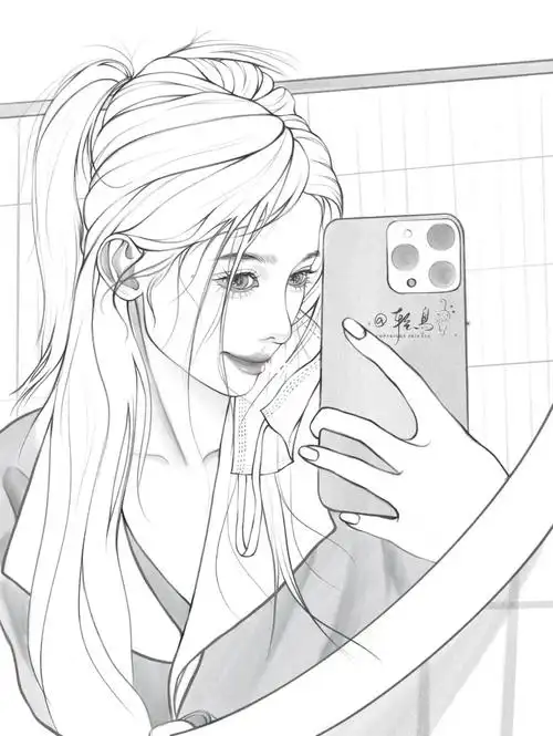 最近热的不想出门,正好在家画画[太阳r]