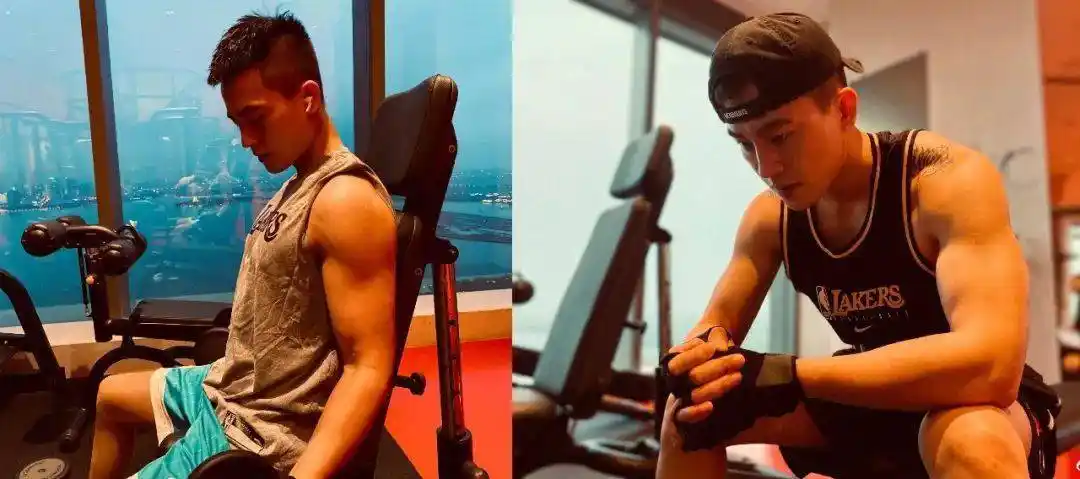 【健身】欧豪新戏刚播完又频频健身,是要有新动作?_手臂