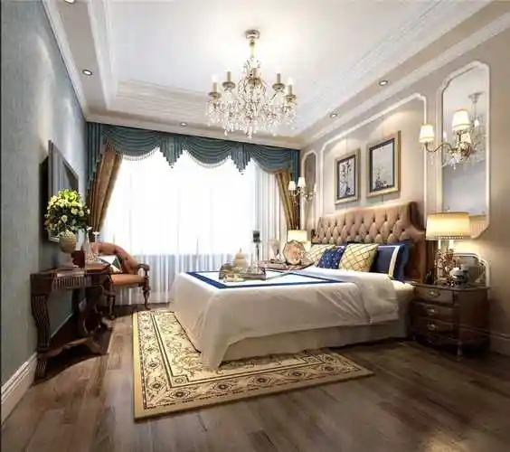 浦东东方城市绿苑100平法式风格两室户装修效果图