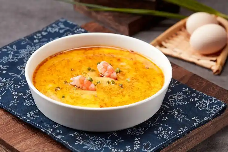 虾仁蒸水蛋 - 味蕾绽放 - 图虫