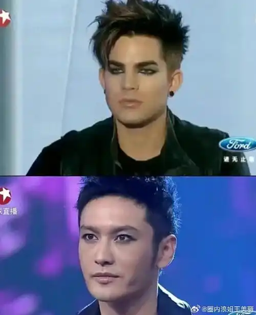 黄晓明模仿亚当##亚当在长沙录了美妆vlog