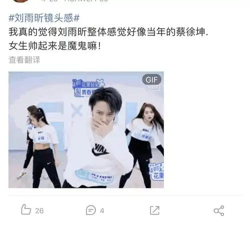 刘雨昕是不是第二个蔡徐坤?感觉ikun大规模爬墙她.