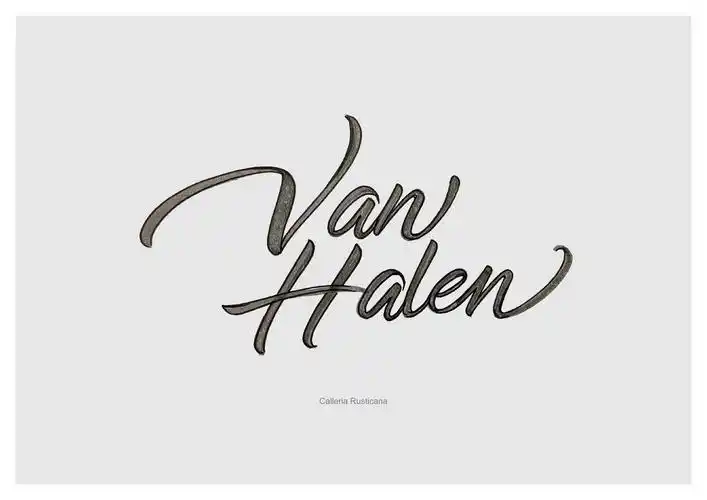 近期英文手绘字体