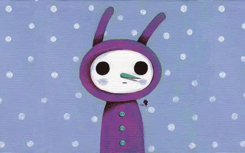 精选治愈系简约手绘卡通唯美图片桌面壁纸高清