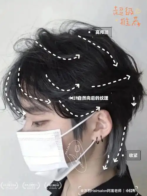 小狼尾日系发型时髦帅气十足昆明剪发推荐