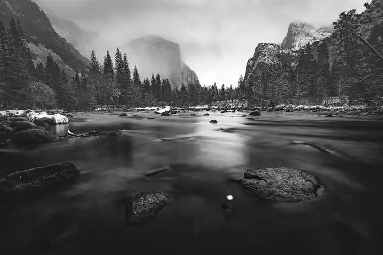 【桂林大河】-黑白山水间