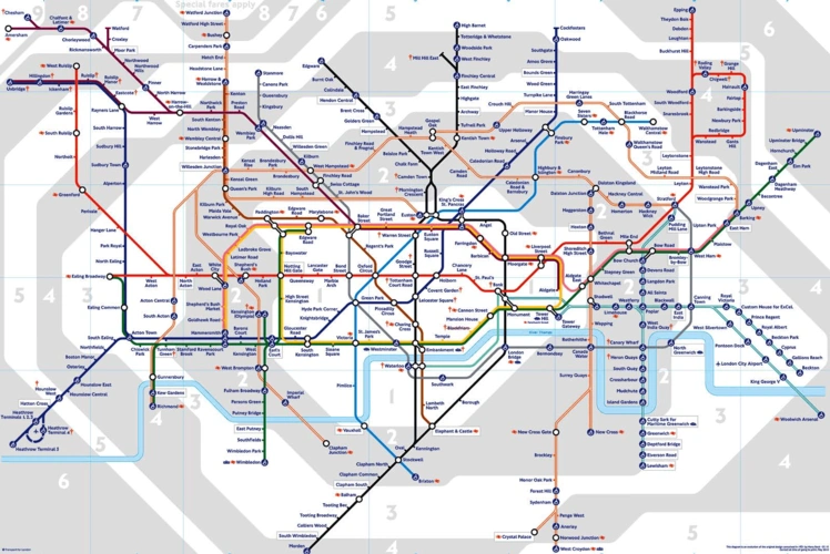 伦敦地铁图