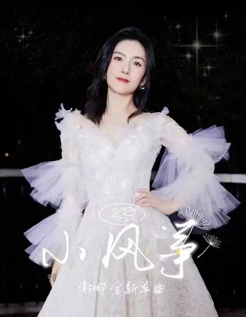 穿白色礼服拍官宣海报,绝美_效果_设计_谢娜登