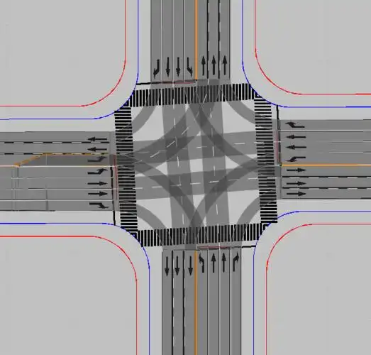 奇葩交叉口设计借道左转