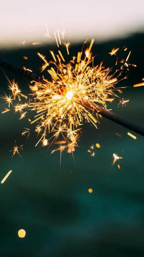 唯美仙女棒烟花图片