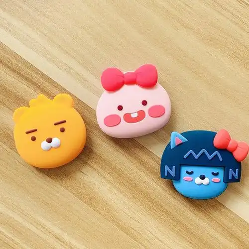 支架韩国kakao屁桃手机气囊卡通便携抖音神器手机支架