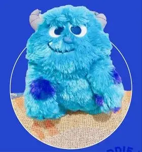 【单件包邮】夹机占正版 迪士尼授权怪兽大学苏利文口金包 毛绒包