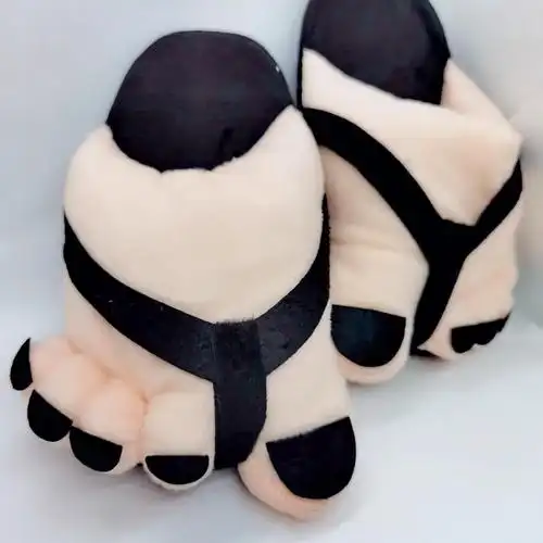 创意搞怪大脚丫棉拖鞋情侣款个性恶搞笑大码五趾室内毛绒居家棉鞋兽爪