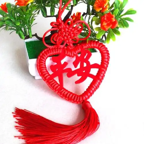 汽车挂件小号车内车载保平安纯手工吉祥中国结后视镜挂饰平安结