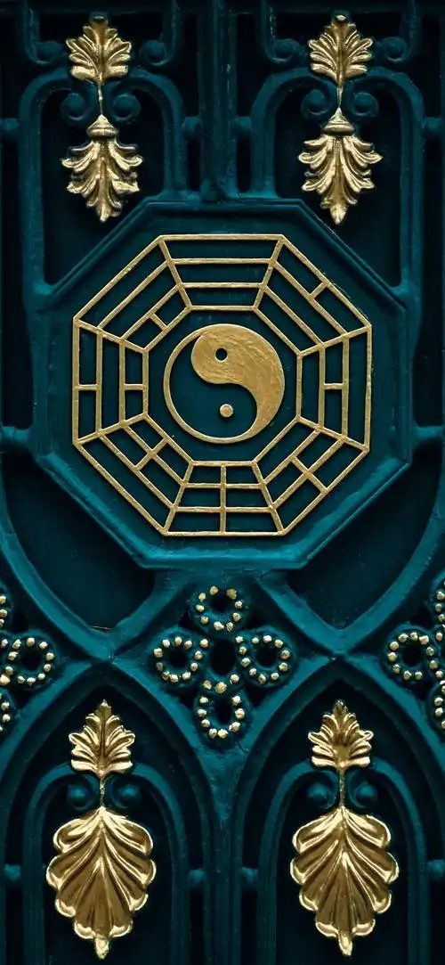八卦图,阴阳,门 iphone 壁纸