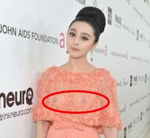 有图为证/范冰冰黑枣露点 肉色礼服亮相奥斯卡派对