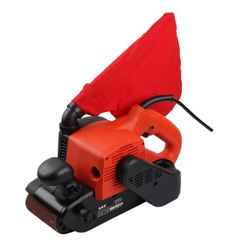 坦克4寸大功率砂带机手提式砂光抛光机平面平板打磨机木工砂纸机