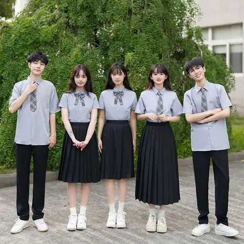 jk制服学院风套装英伦风日系情侣装衬衫百褶裙学生校服班服dk全套-阿