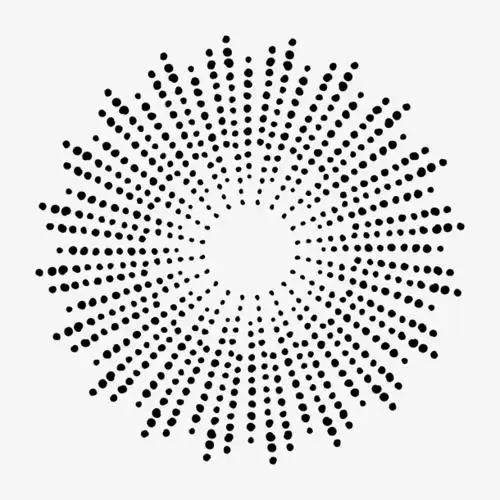 卡通手绘点状花朵