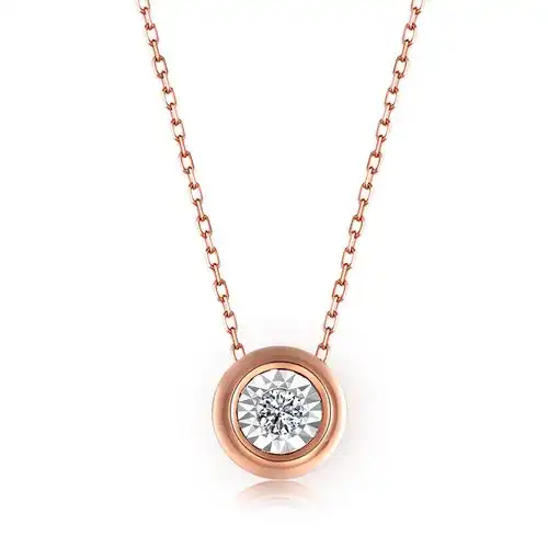 佐卡伊波点30分效果精湛车花镶嵌显钻工艺钻石吊坠