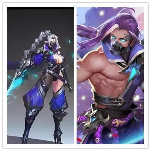 女版兰陵王总体来说中规中矩,没啥特别的,面具该有还是有,不过身材