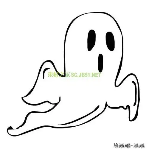 吓人动物简笔画