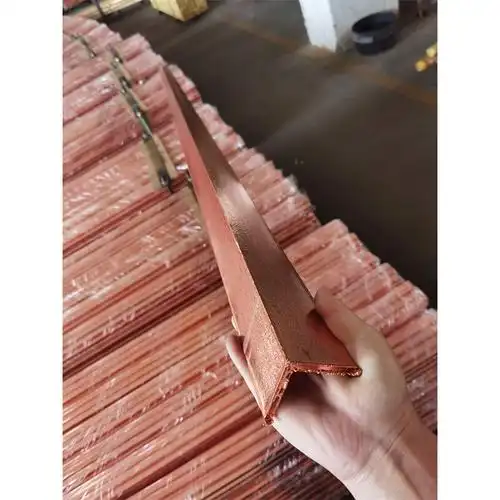 镀铜接地极角钢505镀铜角钢接地极铜包钢角钢规格可定制