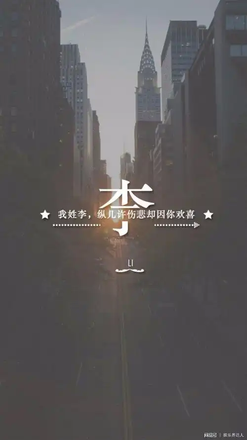 微信头像壁纸百家姓李姓专辑我姓李你在我心里