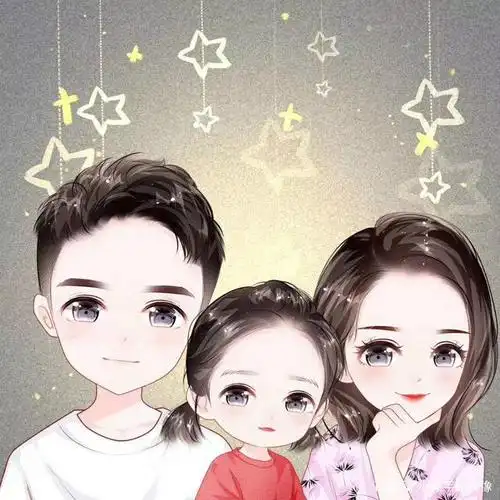 感受幸福,藏在头像里的美好,一家三口头像