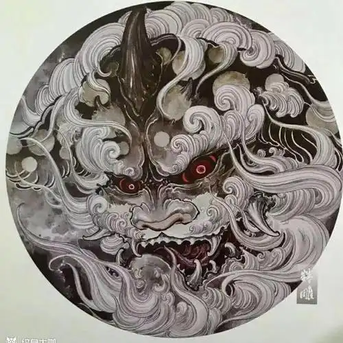 第一次耗时五个小时半背唐狮 扛_纹身吧社区 - 纹身大咖